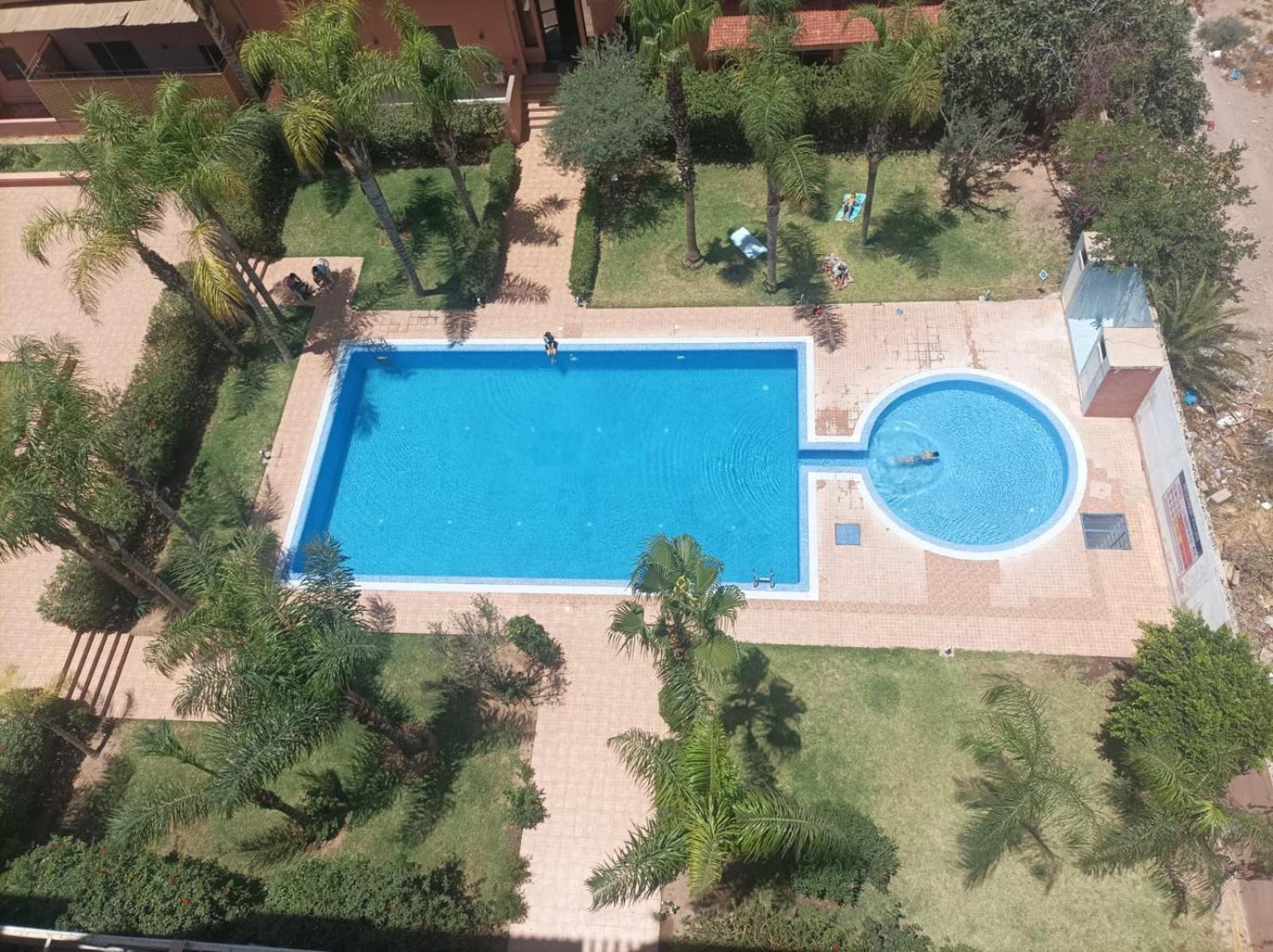 Appartement Haut Standing Vu Piscine 마라케시 외부 사진